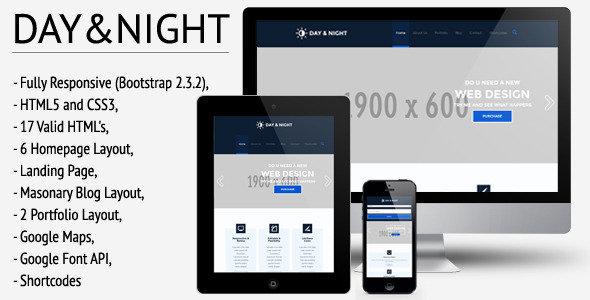 Day&Night - Responsive HTML5/CSS3 Template