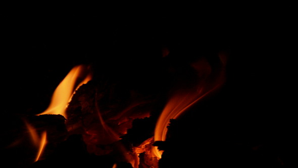 Fire in Fireplace Fire in Fireplace