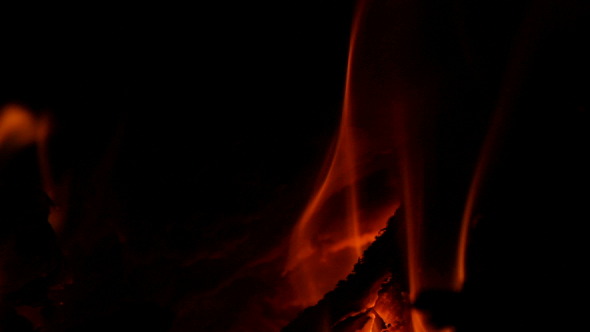 Flames in Fireplace Flames in Fireplace