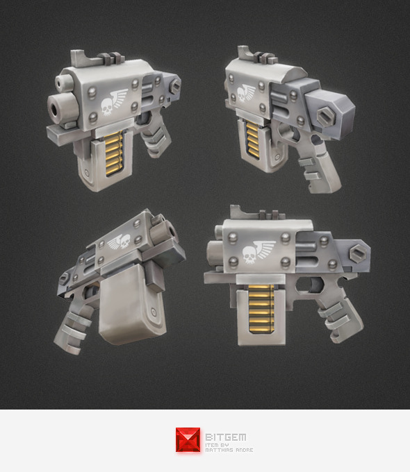 Low Poly Hand Gun 01 Low Poly Hand Gun 01