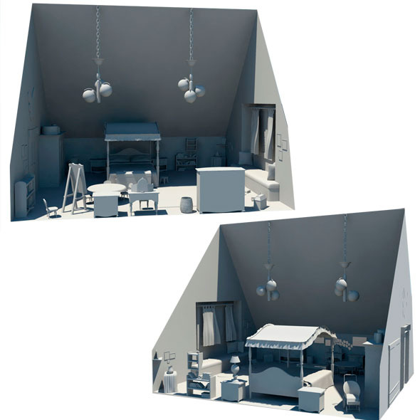 Child room set cartoon Child room set cartoon