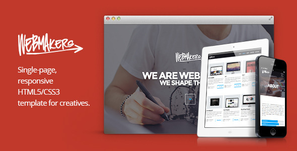 Webmakers - Single Page HTML/CSS Template