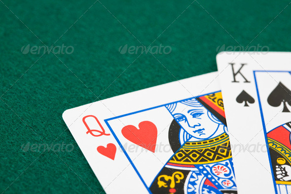 King and queen playing cards