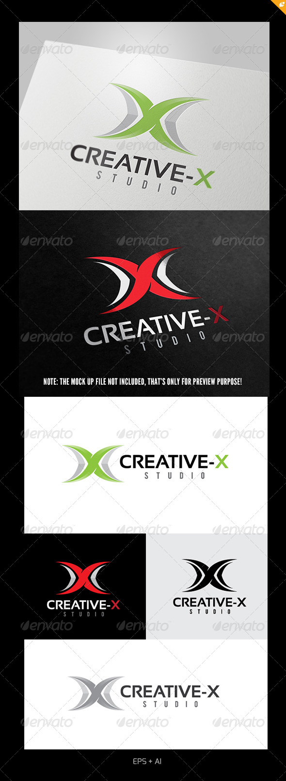 Logo Design Creative x logo - letters logo