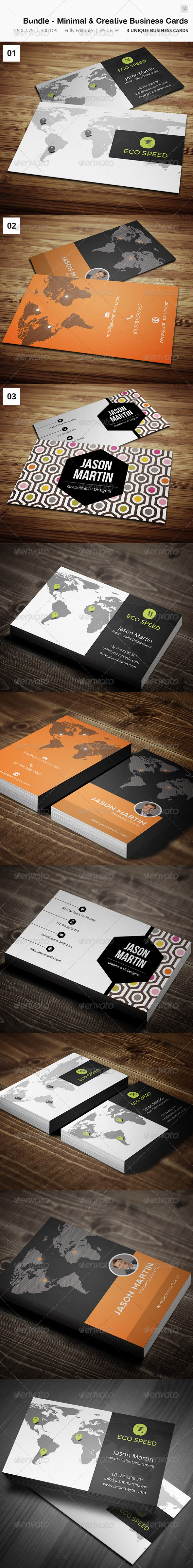 Bundle Creative & Minimal Business Card 14 Bundle Creative & Minimal Business Card 14