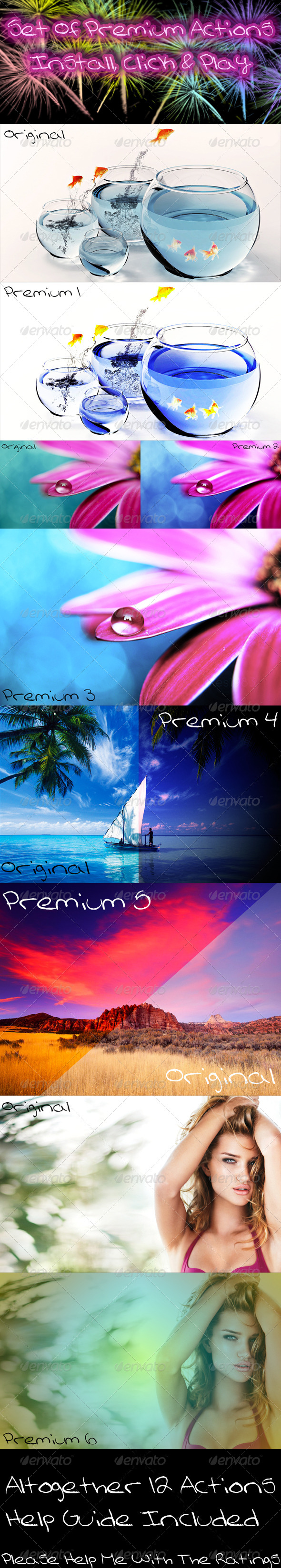 Set Of Premium Actions - Actions Photoshop