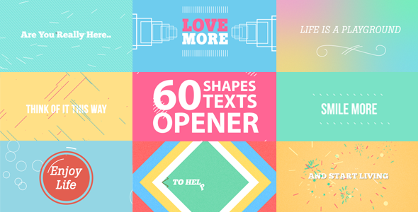 60 Shapes, Text Reveals and Transition + Opener by ...