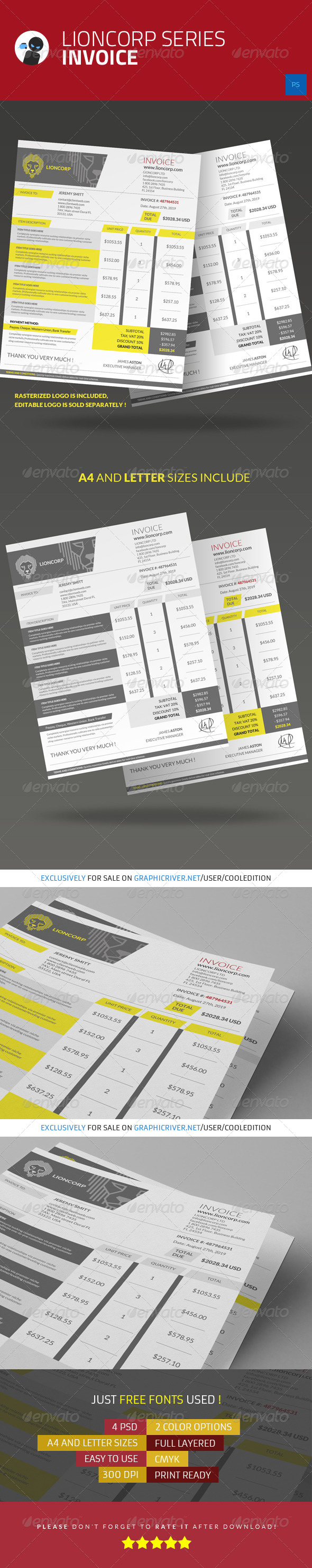 Lioncorp Series Invoice Lioncorp Series Invoice