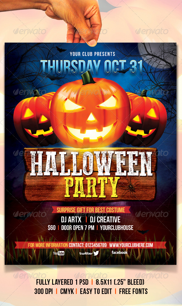 Halloween Flyer - Clubs & Parties Events