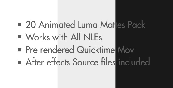Animated Square Luma Mattes Bundle Animated Square Luma Mattes Bundle