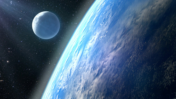 Moon Rise Above Earth Moon Rise Above Earth