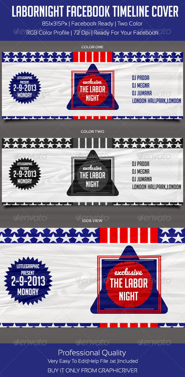 Labor Night Facebook Timeline Cover Labor Night Facebook Timeline Cover