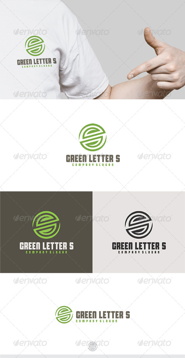 Green Letter S Logo - Letters Logo Templates