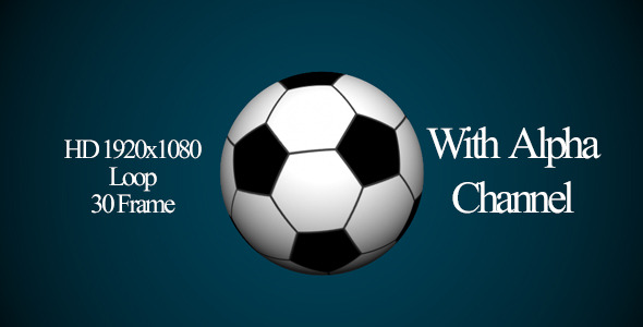 Footbal Rotate Loop With Alpha Channel Footbal Rotate Loop With Alpha Channel