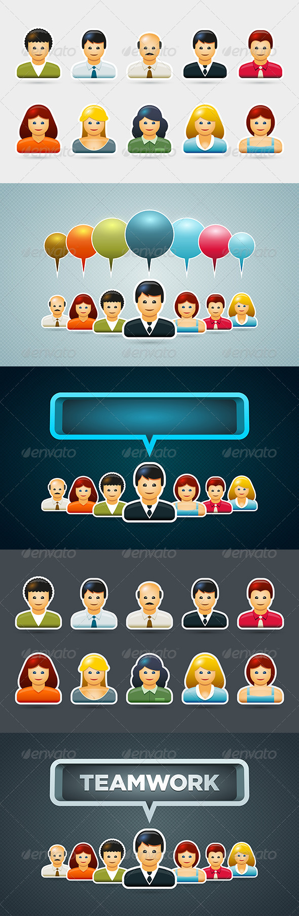 Business People Icon Set - People Characters