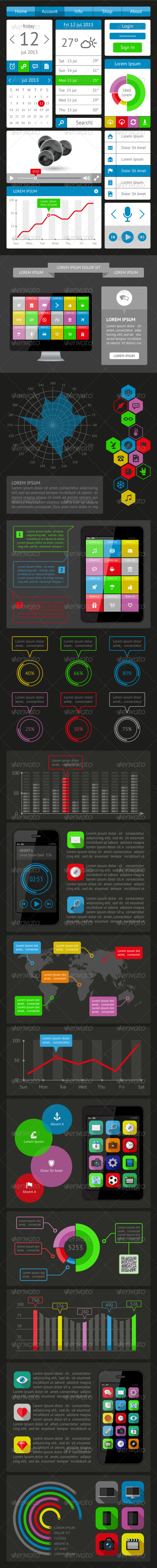 GraphicRiver Ui Infographics and Web Elements 5443833 GraphicRiver Ui Infographics and Web Elements 5443833