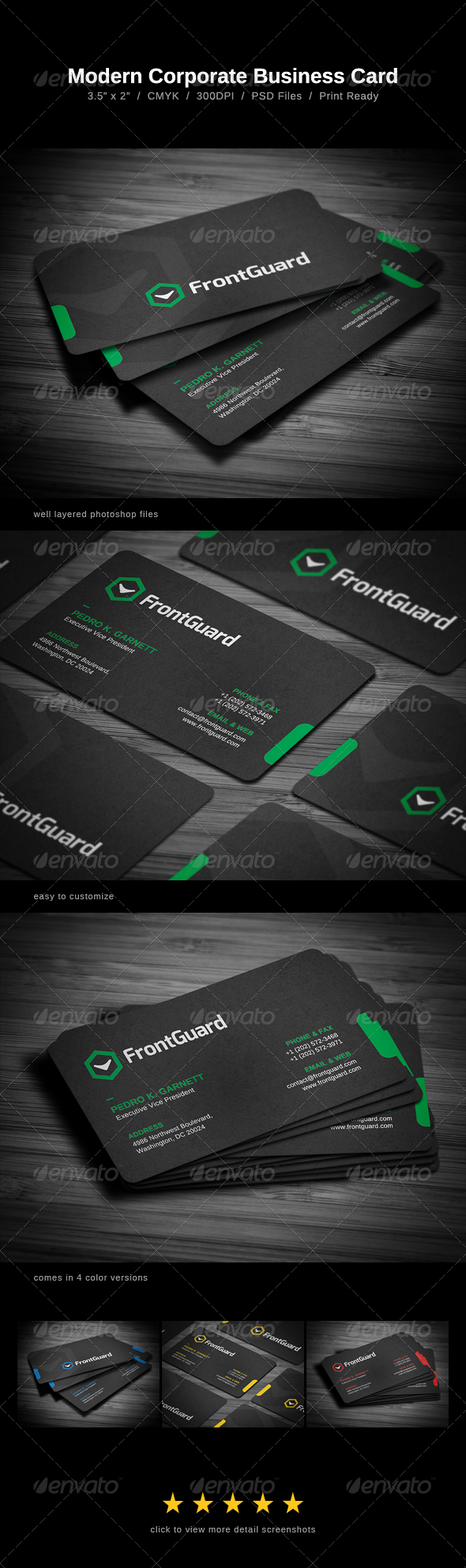 Modern Corporate Business Card Modern Corporate Business Card