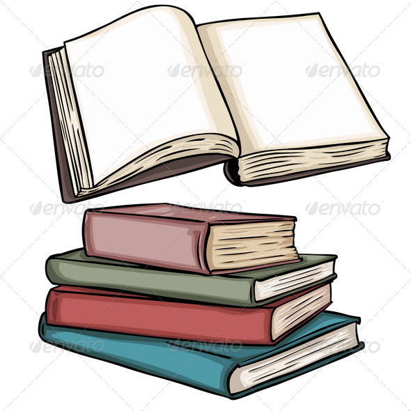 Open and Stacked Books Open and Stacked Books