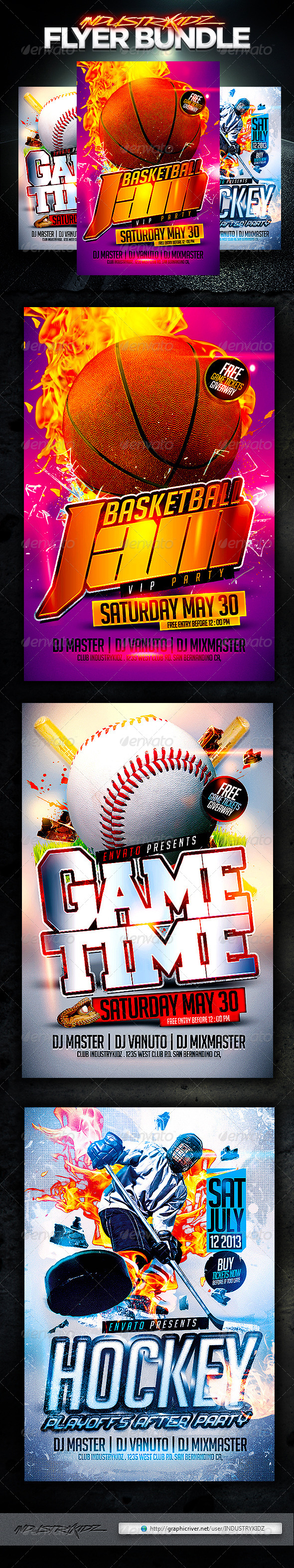 Sport Flyer Template Bundle - Sports Events