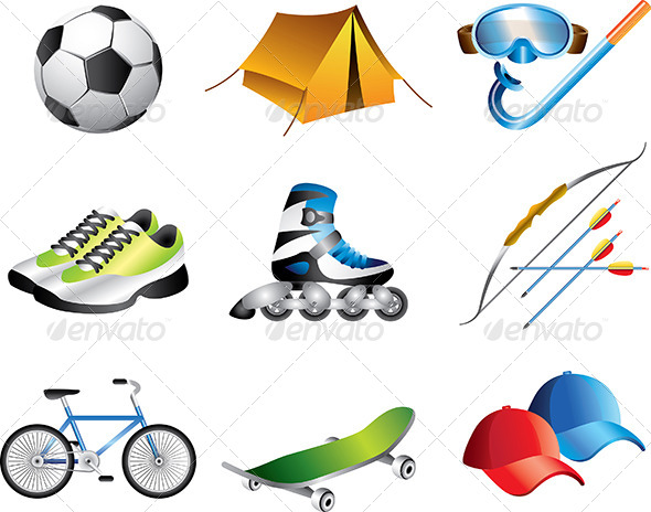 Sport Icons Vector Set Sport Icons Vector Set