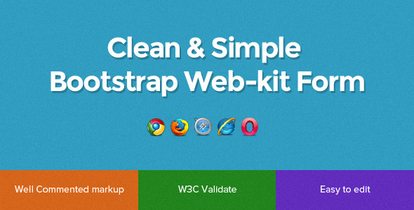 Sleek-kit Clean & Simple Bootstrap Form - CodeCanyon Item for Sale