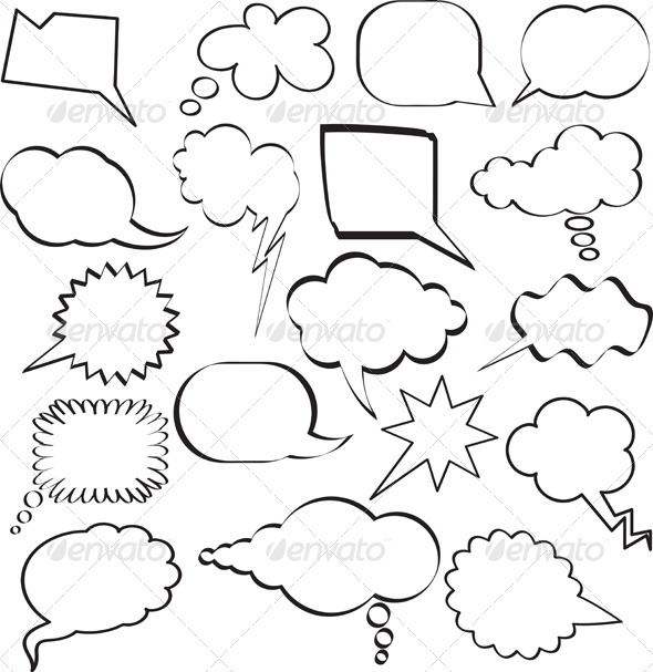 Cartoon Speech Bubbles | GraphicRiver