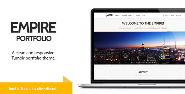 Empire - Responsive Tumblr Portfolio Theme