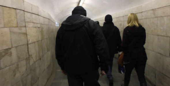 Walking Crowd Underground Walking Crowd Underground