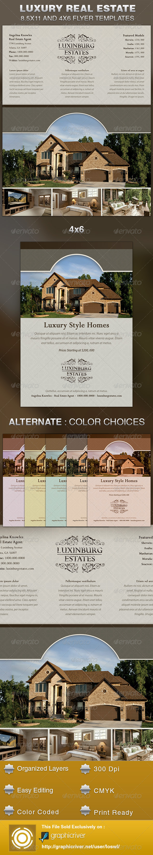 Luxury Real Estate Flyer Template