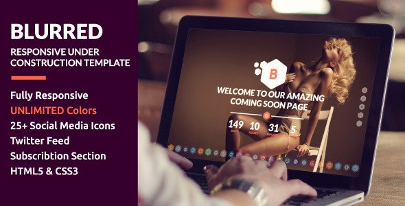 Blurred - Responsive Under Construction Template