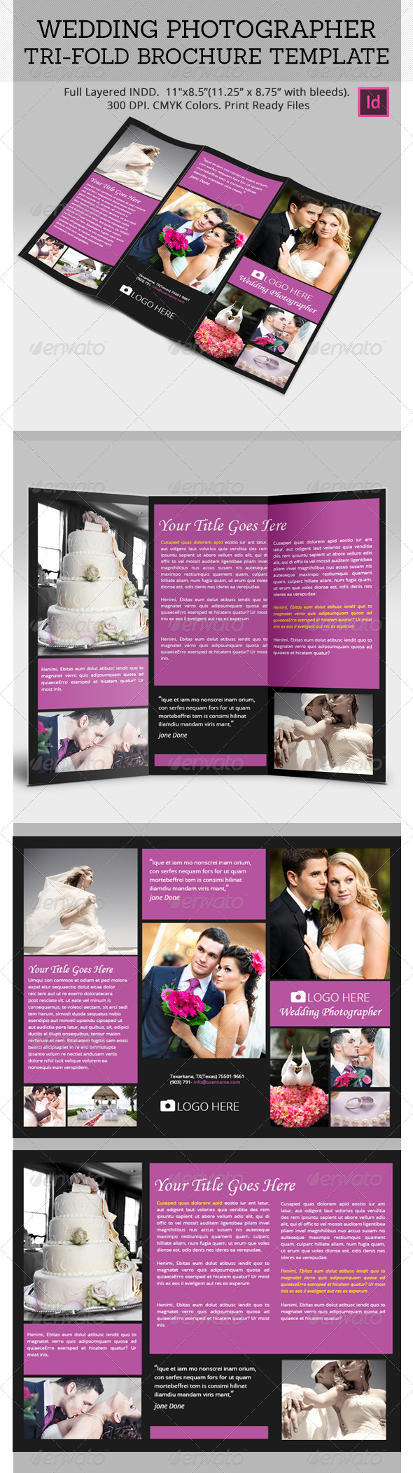 Weddign Photo Grapher Tri Fold Brochure Templates Weddign Photo Grapher Tri Fold Brochure Templates