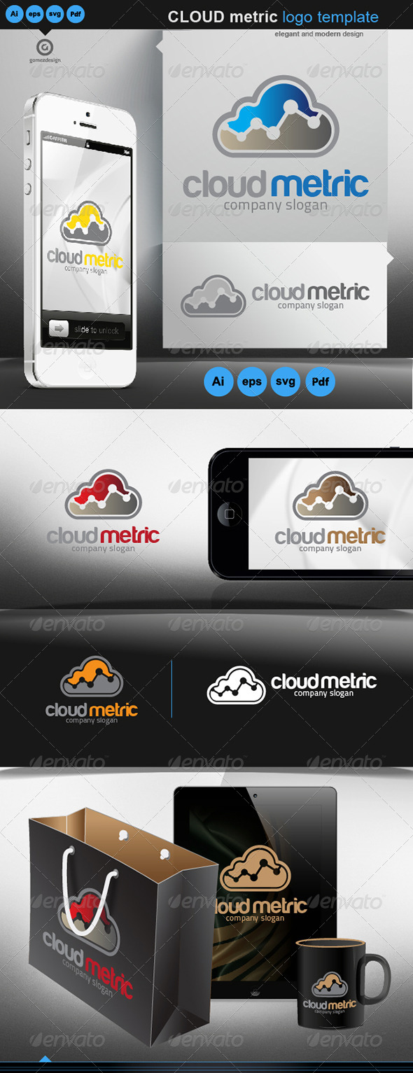 Cloud metric - Logo Templates