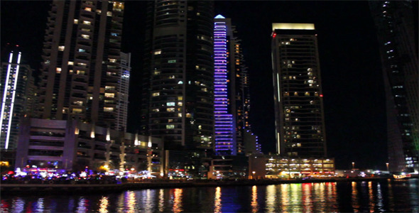 Dubai Marina By Night Dubai Marina By Night