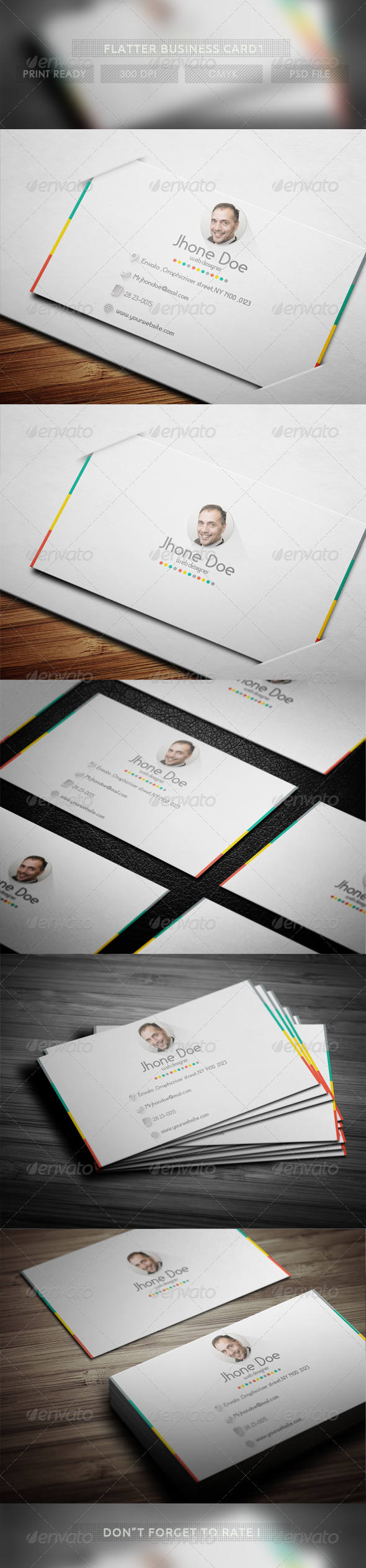Flat Business Card 2 - Creative Business Cards