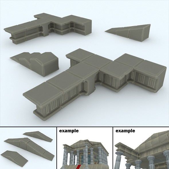 Cube Loader (3) > roof and eaves. - 3DOcean Item for Sale