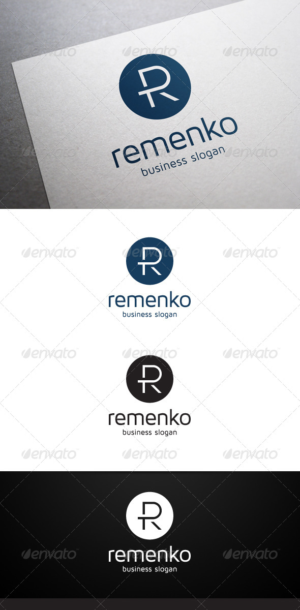 Remenko R Letter Logo Remenko R Letter Logo