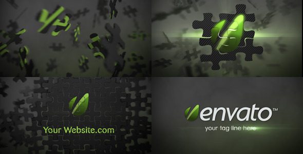 Puzzle Logo Animation Element 3D Puzzle Logo Animation Element 3D