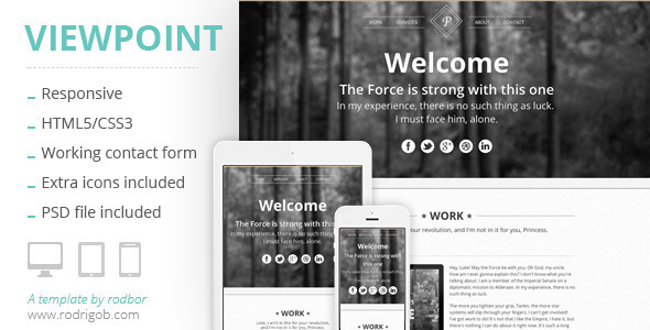 Viewpoint - Responsive portfolio with parallax