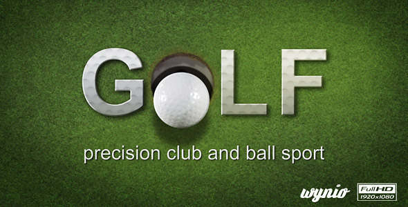 Golf Text Reveal Golf Text Reveal