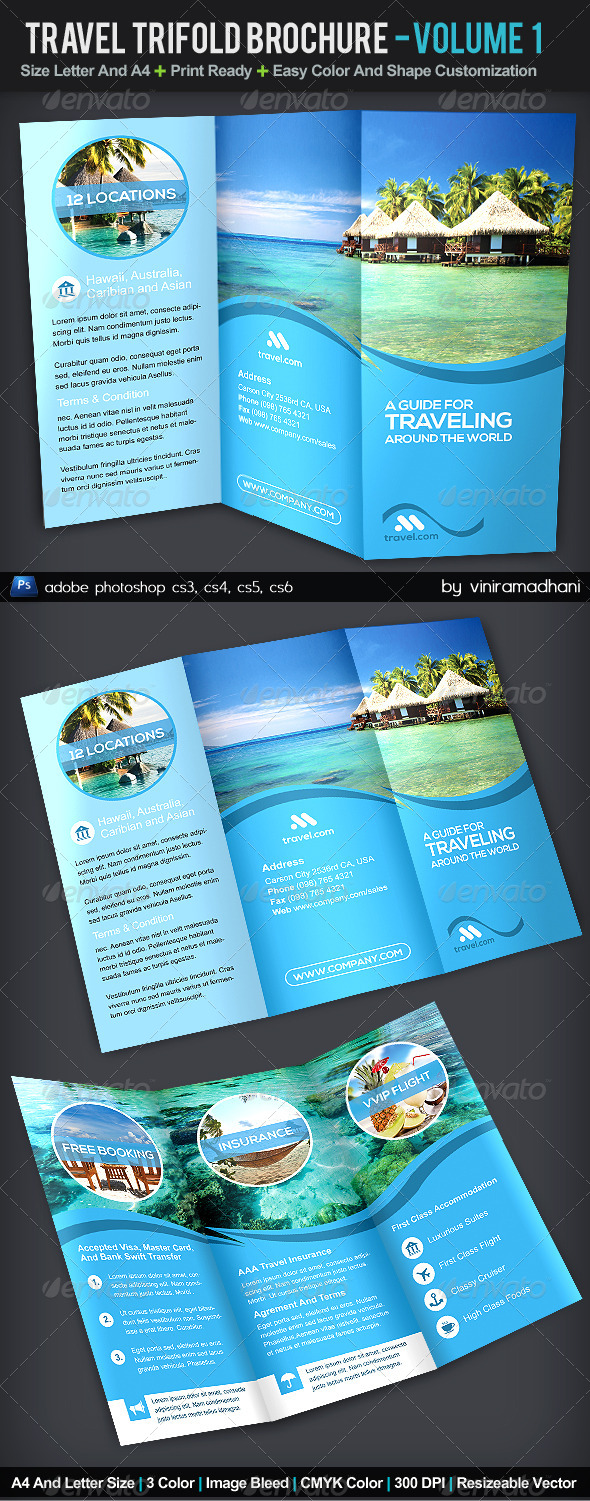 Travel TriFold Brochure | Volume 1 | GraphicRiver