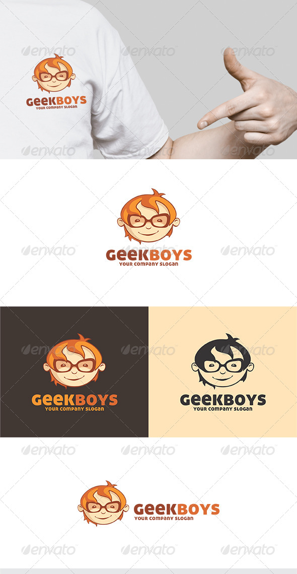 Geek Boys Logo - Humans Logo Templates