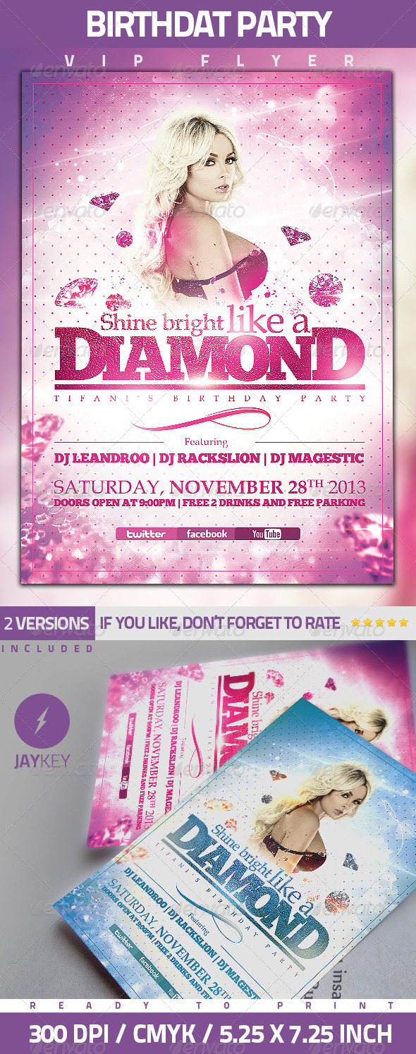 Birthday Party Flyer Birthday Party Flyer