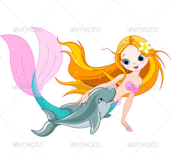 Mermaid and Dolphin