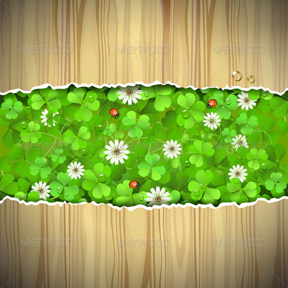 Background with Clover Background with Clover