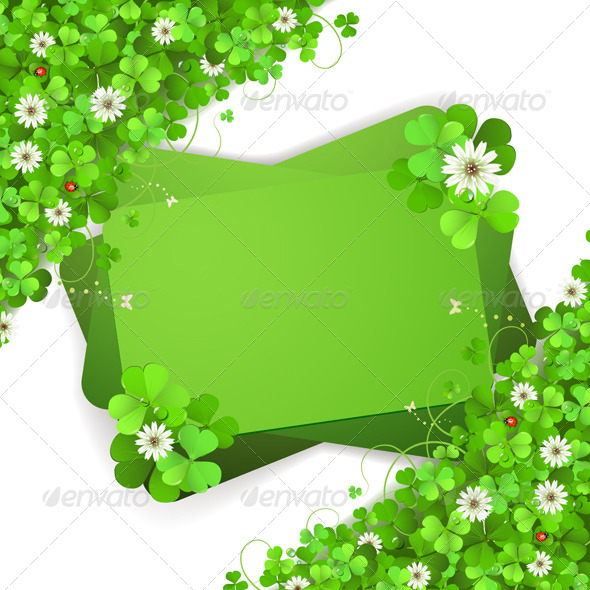 Background with Clover Background with Clover