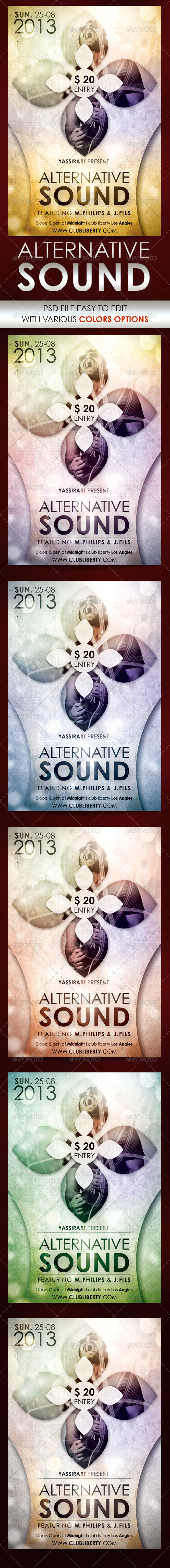 Alternative Sound Flyer Template Alternative Sound Flyer Template