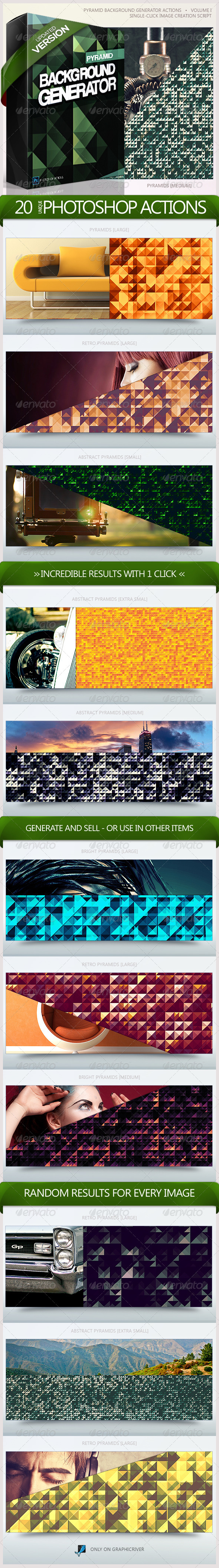 Pyramid Backgrounds Generator Actions - Add-ons