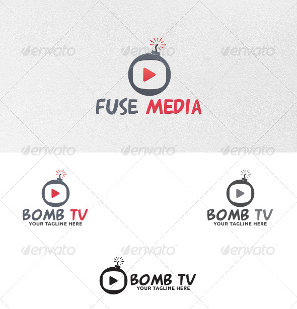 Bomb TV Logo Template Bomb TV Logo Template