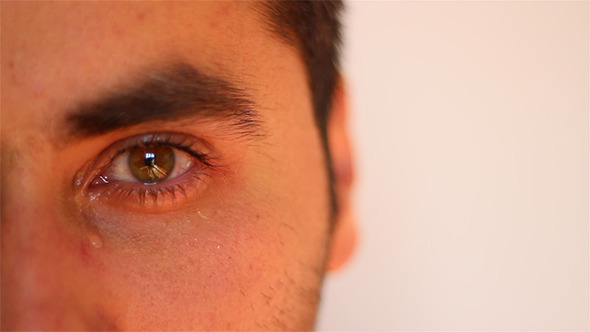 Man Crying Close Up Man Crying Close Up