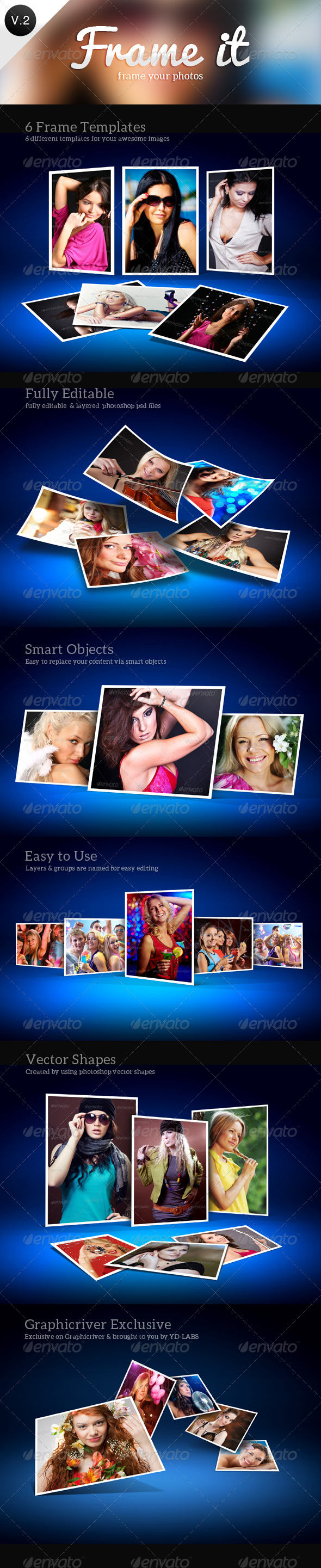Frame It Photo Templates V2 - Photo Templates Graphics